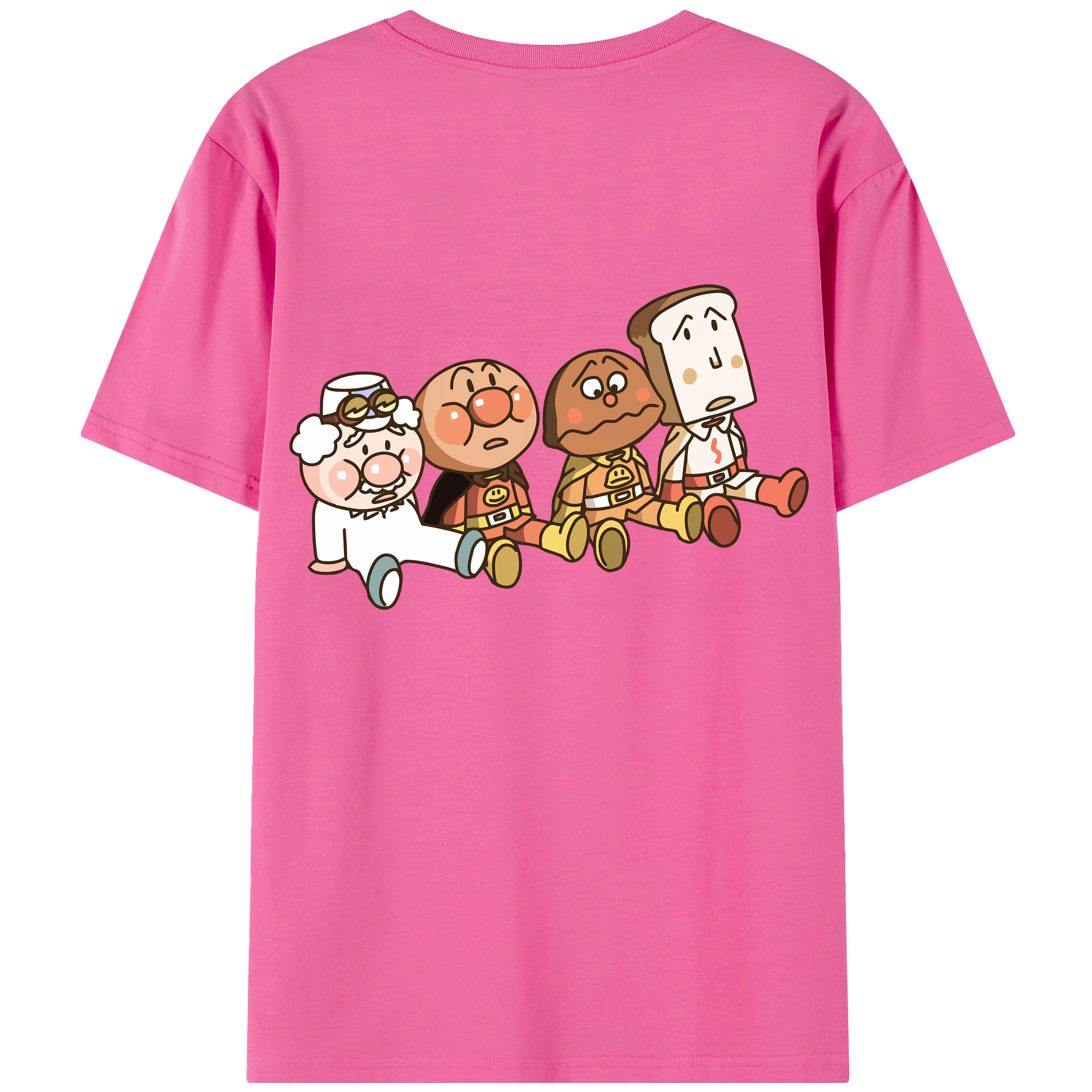 アンパンマン Anpanman レディース半袖Tシャツ(バックプリント)